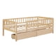 thumbnail image 2 of Twin Size Daybed Wood Bed with Two Drawers, Natural, 2 of 3