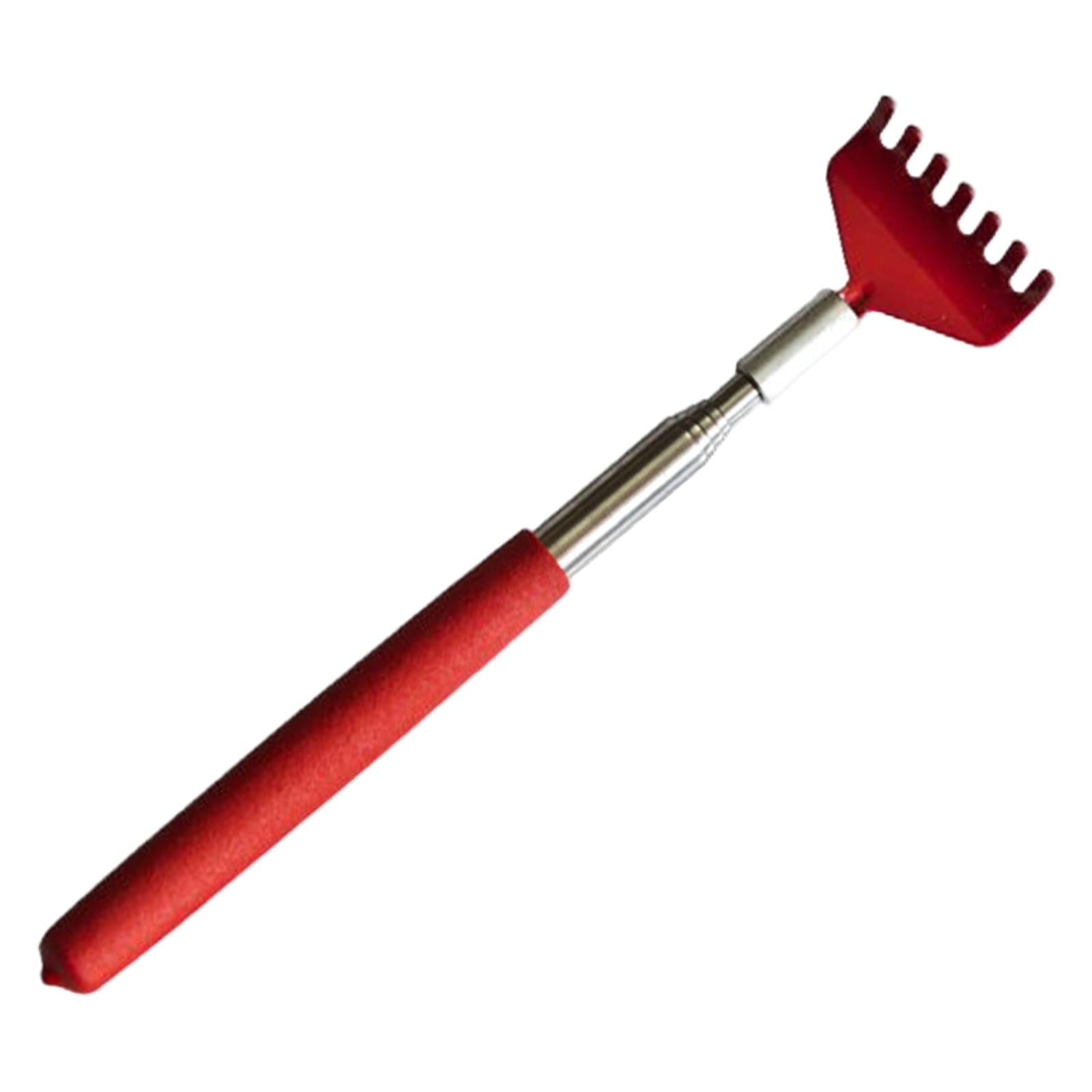 Magideal - Rascador De Espalda Telescópico Retráctil 7 Rascador De Pies Masajeador Portátil Práctico Antideslizante Se Extiende Hasta 27 , Rojo