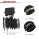thumbnail image 3 of Unique Bargains Manguera de Admisión de Aire del Motor para Nissan Versa 1.6L/1.8L L4 2012 No.165761HK0A/16576-1HK0A Tubo de Conducto de Entrada de Goma 1 Pc, 3 of 7