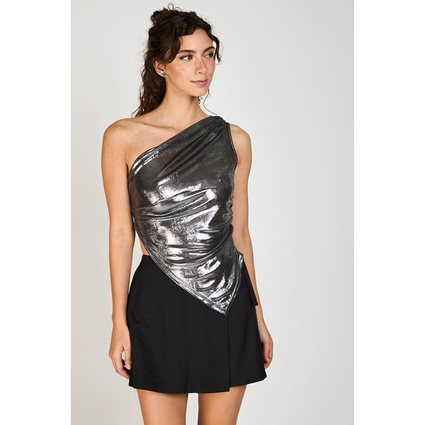 Top Metalizado Sabrina ATR by Eclipse plateado S