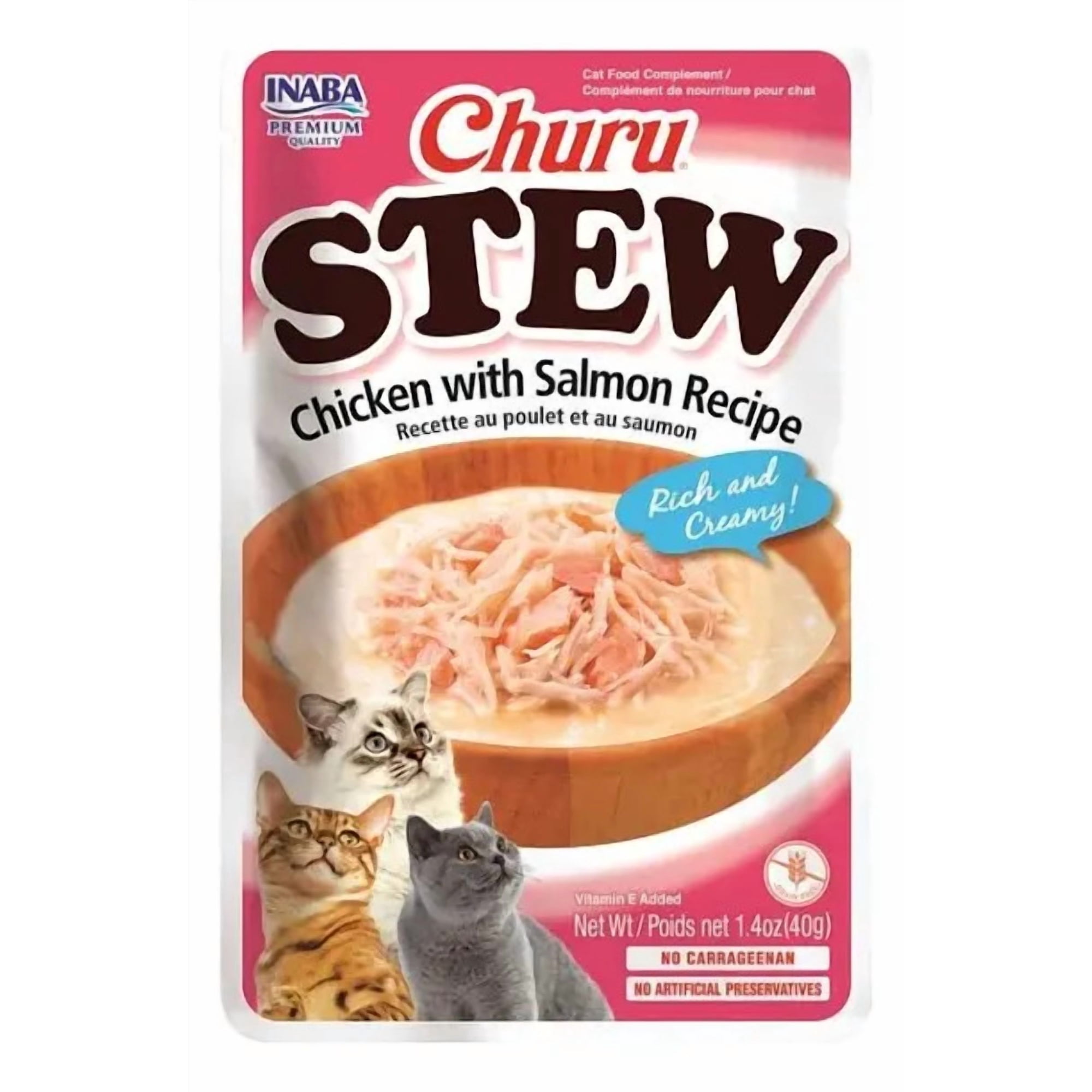 Churu Stew para Gatos Pollo y Salmon 40gr