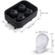 thumbnail image 5 of Molde flexible de silicona para cubitos de hielo con forma de calavera 3D, fácil de liberar, para hacer cuatro cubitos de hielo gigantes, sin BPA, color negro, 5 of 7