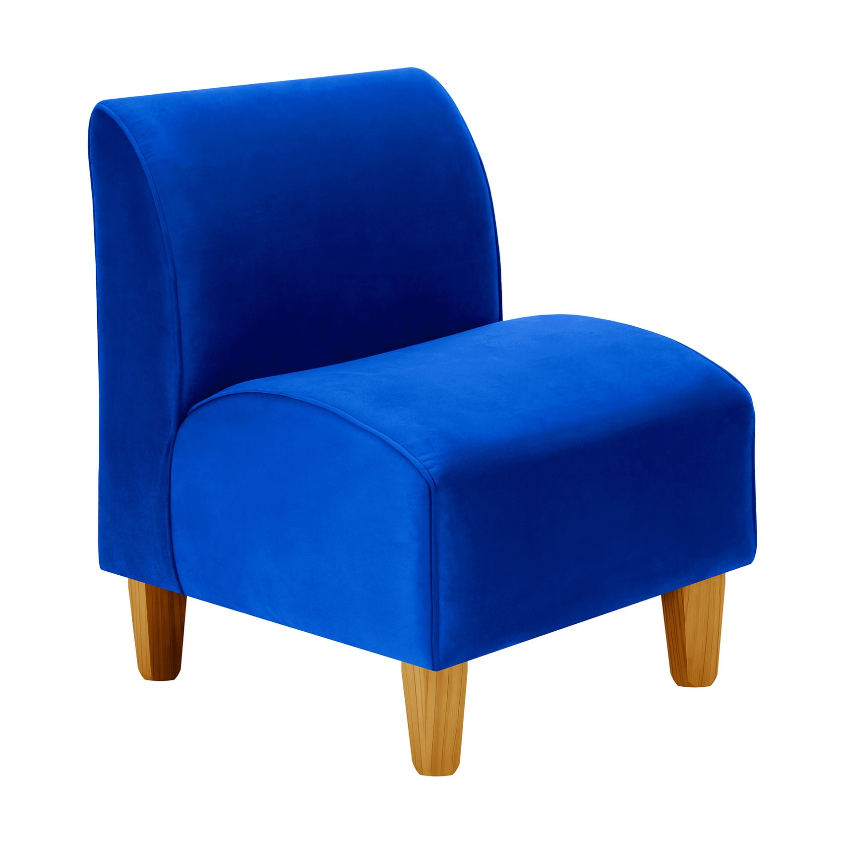 Bodevir - Poltrona Soft 1c Felpa 04 Azul Rey