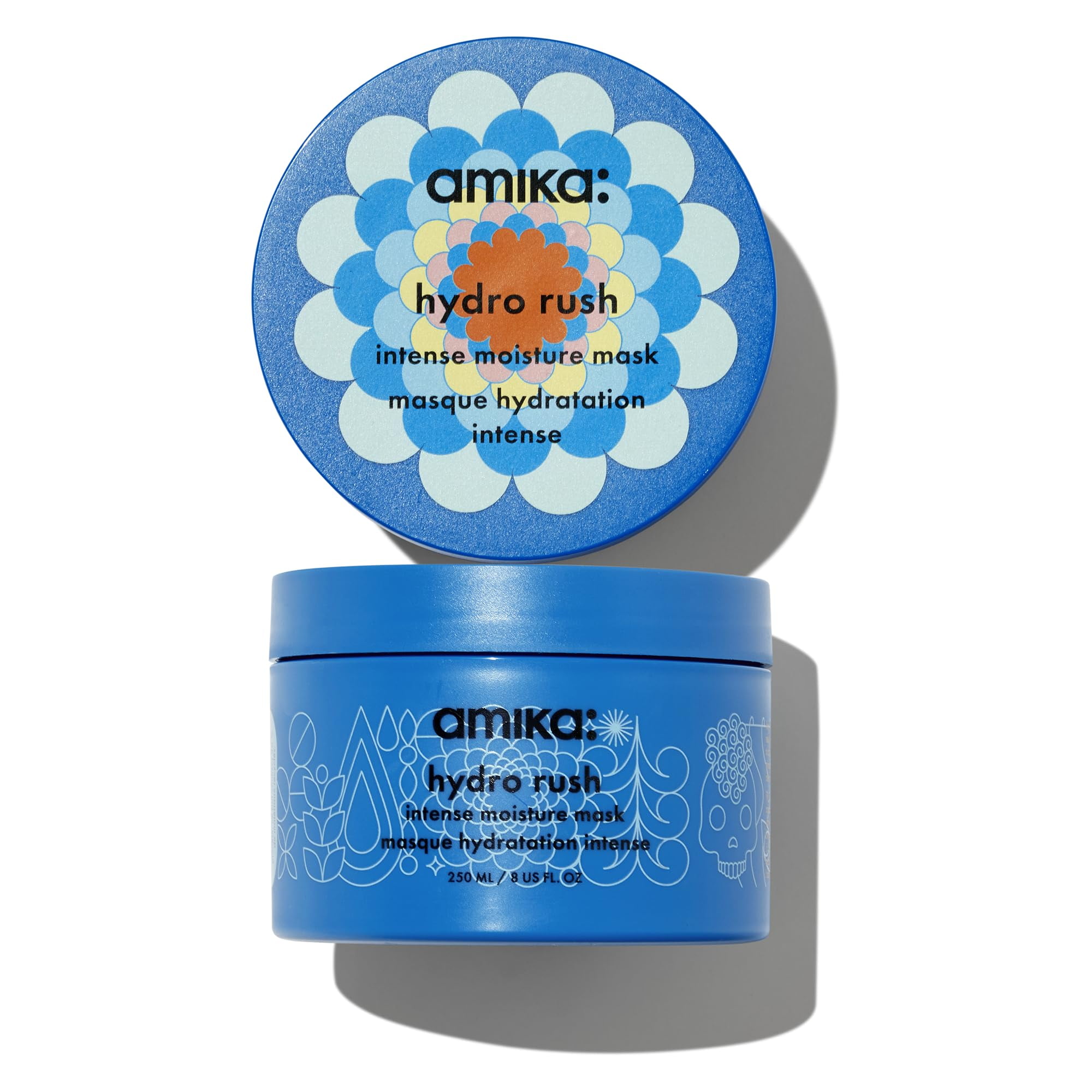 Mascarilla capilar amika Hydro Rush Hidratación intensa con ácido