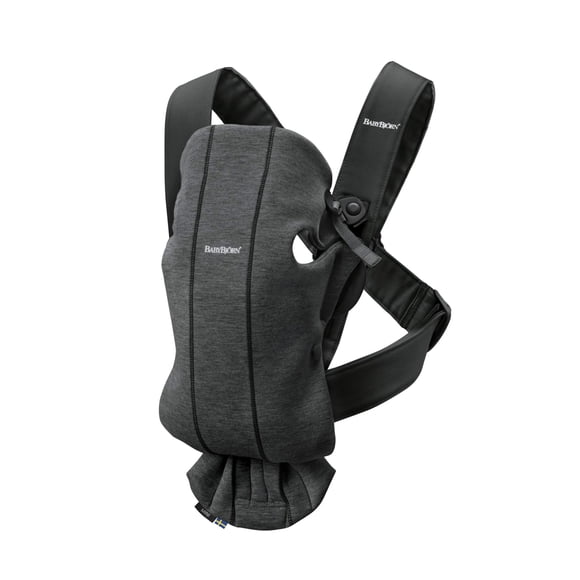 Portabebés BabyBjörn Mini 3D Jersey gris antracita