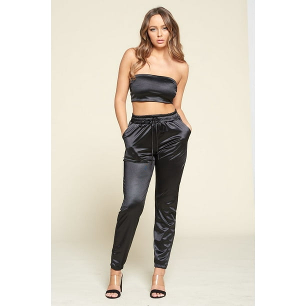 Conjunto de Pantalón y Top de Tubo