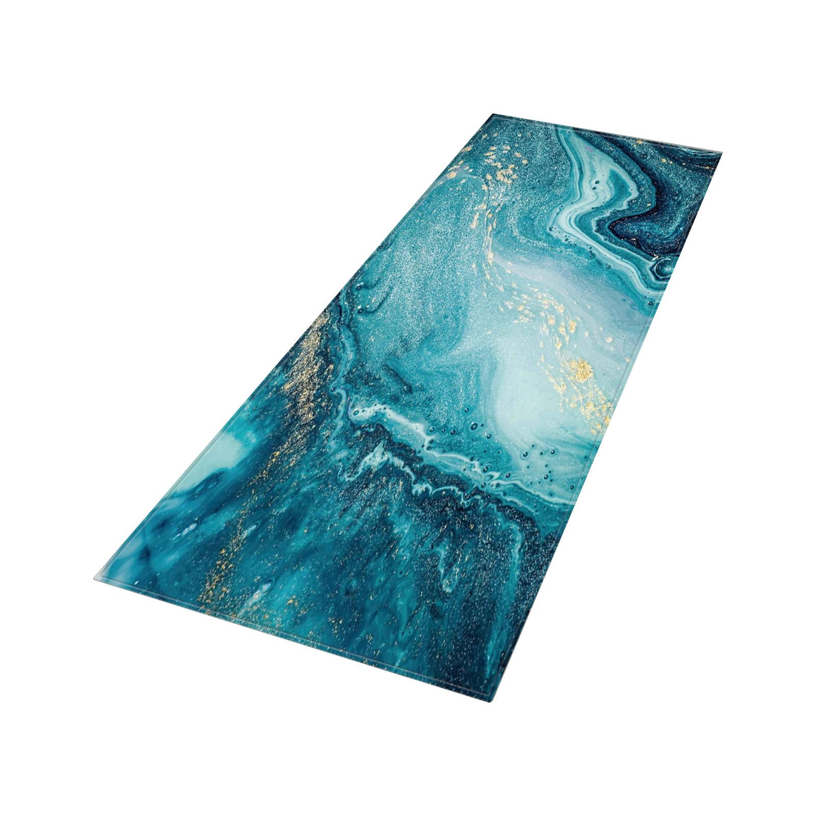 Magideal - Alfombra De Área Suave Alfombra De Piso Alfombra Absorbente Impermeable Patrón De Mármol Alfombra De Entrada Para Entrada Pasillo Sala De Estar Cocina D
