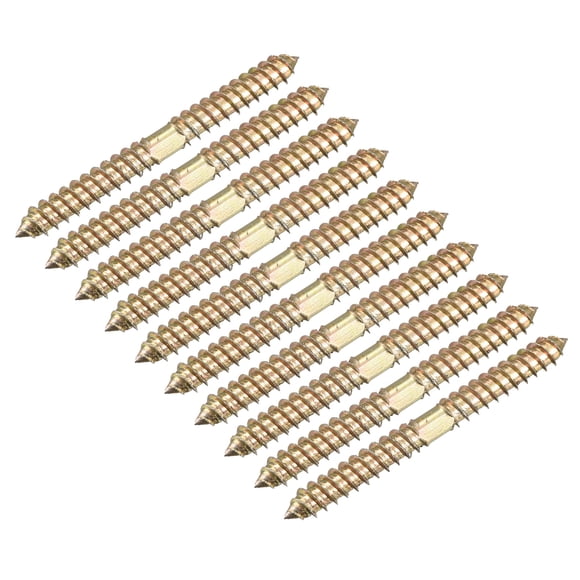 Pernos de colgar de 8x80mm, paquete de 24 tornillos de espiga de doble extremo de madera a madera