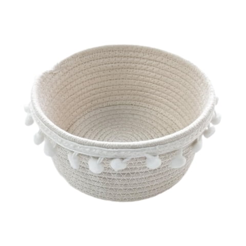 Bothyi - Cesta De Almacenamiento Tejido A Mano Canasta De Pan De Frutas Para El Restaurante De Cocina En Casa De Patio 20 Cmx10Cm