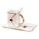 thumbnail image 2 of Bolsa Forma Taza De Café Resistente Al Desgaste Porcelana Fina Práctica 310ml Kit Blanco, 2 of 5