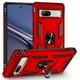 thumbnail image 3 of Military-Grade Protection for Your Google Pixel 7A: Heavy Duty Armor Case with Magnetic Ring Stand Phone Cover (Black), 3 of 3