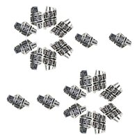 Magideal - 20 Piezas De De Barba Nórdica, De Trenzas Cabello, De Aleación En Espiral, Runas, Para Trenzas De Cabello,