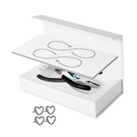 Ioensy - Kit De Pulsera Permanente Fabricación De Pulseras Para Parejas Para El Día De San Valentín De Verano 1 Par De Plata