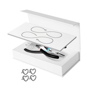 Ioensy - Kit De Pulsera Permanente Fabricación De Pulseras Para Parejas Para El Día De San Valentín De Verano 1 Par De Plata