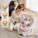 thumbnail image 3 of Columpio Eléctrico para Bebé RIVIPLOU 5 Velocidades Control Remoto Beige, 3 of 6
