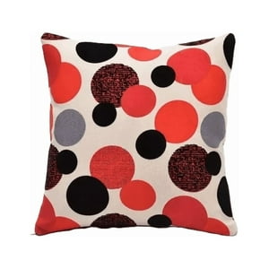 Genérico - Pack De 6 Fundas De Cojín Con Diseños Y Colores 43X43 Cm Rojo Shi