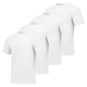 thumbnail image 1 of Camiseta Hanes Essentials de algodón con cuello redondo para hombre, color blanco, paquete de 4, 1 of 6