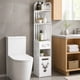 thumbnail image 5 of Organizador Esquinero 120x19.5x20cm Baño PVC Estante Vertical Multiuso, 5 of 6