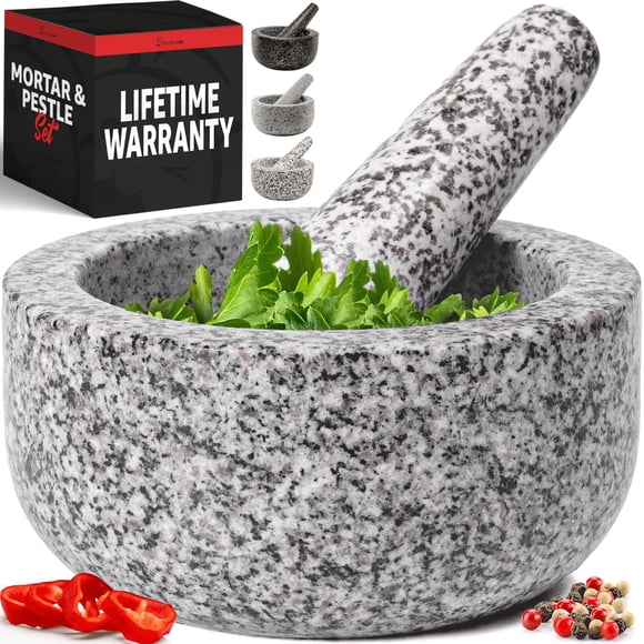 Mortero y Maja Priority Chef 1,5 taza Granito Blanco