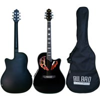 Guitarra Electroacústica Bilbao Bil-800Ce-Bk + Funda
