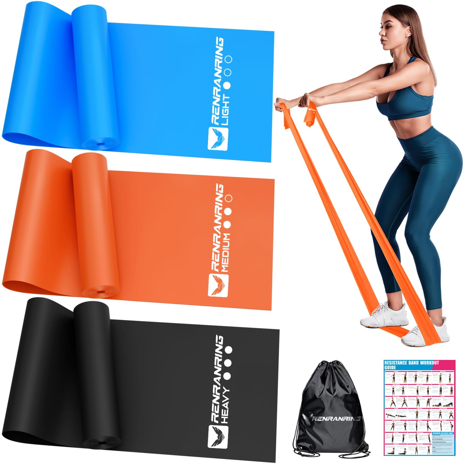 Set De Bandas De Resistencia Renranring Para Entrenamiento Y Fisioterapia