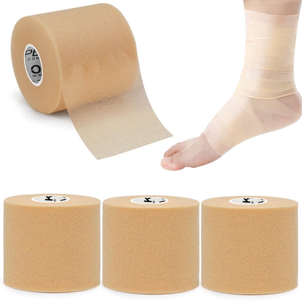 Cinta adhesiva preenvuelta OK TAPE, 4 rollos, 110 m, envoltura interior de espuma deportiva