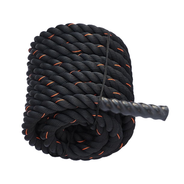 Cuerda de Batalla con Manga, 0,98 Pulgadas de Diámetro, 2,8 M/3 M de Longitud, Entrenamiento Muscular de Gimnasio, Cuerdas de Batalla para Gimnasio en , 25mmx3m Rojo