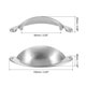 thumbnail image 2 of Tiradores de Cajón, 3Pcs 2-1/2" - Tiradores de Copa Cepillados de Aleación de Zinc con Tornillos, Manijas de Hardware para Gabinetes Tiradores de Concha para Baño Cocina (Níquel), 2 of 7