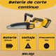 thumbnail image 4 of Motosierra Inalámbrica 8 Belida + 2 Baterías Y Cargador Amarillo, 4 of 7