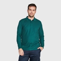 Jayson - Polera Pique T/C Ml Hombre Verde Oscuro 2Xl