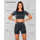 thumbnail image 2 of Conjunto Deportivo Mujer Short Push Up y Top Manga Corta, 2 of 5