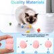 thumbnail image 3 of Uxcell 30 Piezas Juguete para Gato Bola de Pompones de Felpa Peluda 1.2" Rosa Rosado, 3 of 6