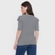 thumbnail image 2 of Polera Mujer Rib Vuelos Líneas Negro Corona, 2 of 5