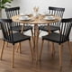 thumbnail image 1 of Comedor Redondo Shanna 80 cm + 4 Sillas Windsor Negro, 1 of 2
