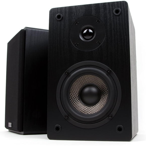 Parlantes Micca MB42 Bookshelf 4 75W Fibra de Carbono