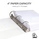 thumbnail image 3 of Binder Samsill Durable de 4 pulgadas con anillo en D blanco con cierre, paquete de 2, 3 of 7