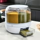 thumbnail image 4 of Effortlessly Organize Your Kitchen with Our 1PC Rotating Food Dispenser - 3.5 Kg Capacity Rice Barrel and Cereal Jar with Divided Sealed Cans, Made of Food-grade Rice Tank and Solid Material - Perfect, 4 of 4