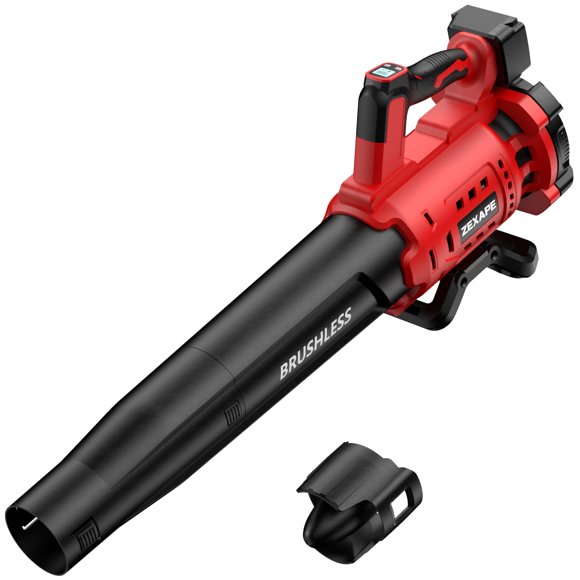 Soplador de hojas inalámbrico ZEXAPE 480 CFM con motor sin escobillas