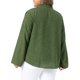 thumbnail image 3 of Agnes Orinda Blusa Texturizada de Manga Larga con Cuello Alto y Abertura en V para Mujer de Talla Grande, con Bolsillo, 5X Verde, 3 of 6