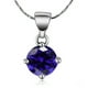 thumbnail image 2 of Collar Paris Jewelry 18K White Gold 2 Carat Blue Sapphire 18 inch Adult Female, 2 of 3