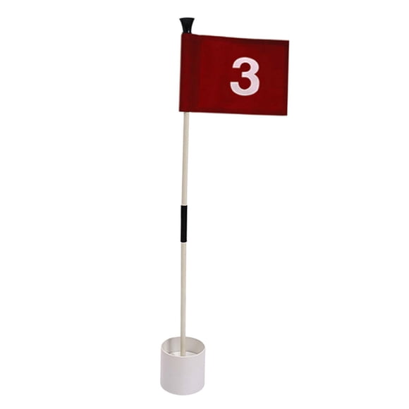 Golf Putting Green Flag Y Hole Cup Práctica Patio Trasero Regalos Inicio Golf Banderas Número 3
