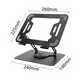 thumbnail image 2 of Soporte Para Notebook Negro Laptop Tablet iPad Base Rotación 360, 2 of 8