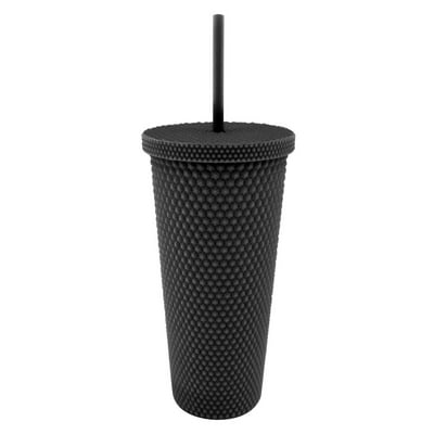 Vaso Tumbler 650Ml Plástico Negro Haus