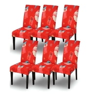 Teng Fei - Juego De 6 Fundas Para Sillas Diseño Navidad R14