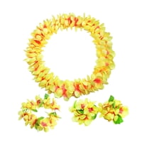 Bothyi - Guirnalda De Flores Artificiales Amarillas Para Piscina Al Aire Libre Con Leis Hawaianos Para Baile De Verano