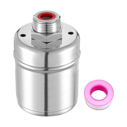Ioensy - Válvula De Flotador Válvula Automática De Acero Inoxidable Para Sistema De Riego De Acuicultura 1/2"" Entrada Superior A