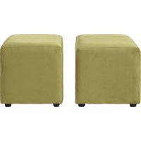 Bodevir - Set Pouf Cali 1C Felpa 30 Pistacho
