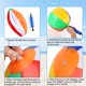 thumbnail image 5 of Pelotas de Playa Rindion Paquete de 6 Unidades 10" Arcoíris PVC, 5 of 7