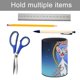 thumbnail image 5 of Pinky y Cerebro-theme Cylinder Pen Holder Pencil Organizer with Flannel Lining PVC Leather Material Cardboard Base for study work 10*8CM, 5 of 6