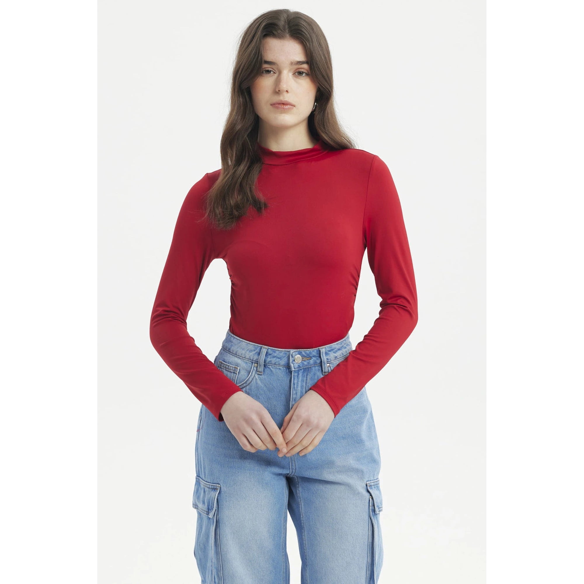 Fashionspark - Polera Mujer Ajustado Rojo - Lv